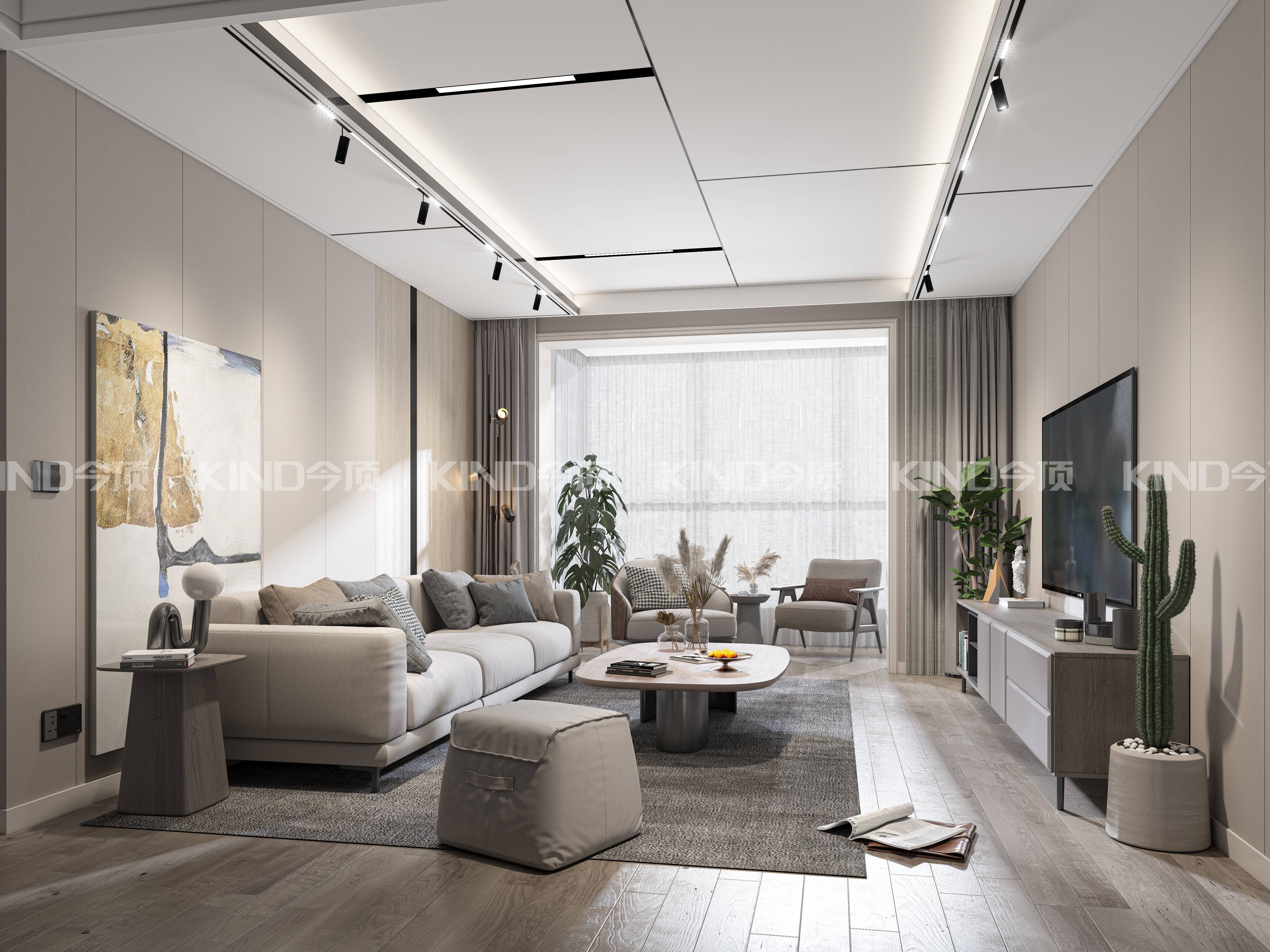 無(wú)框大板客廳