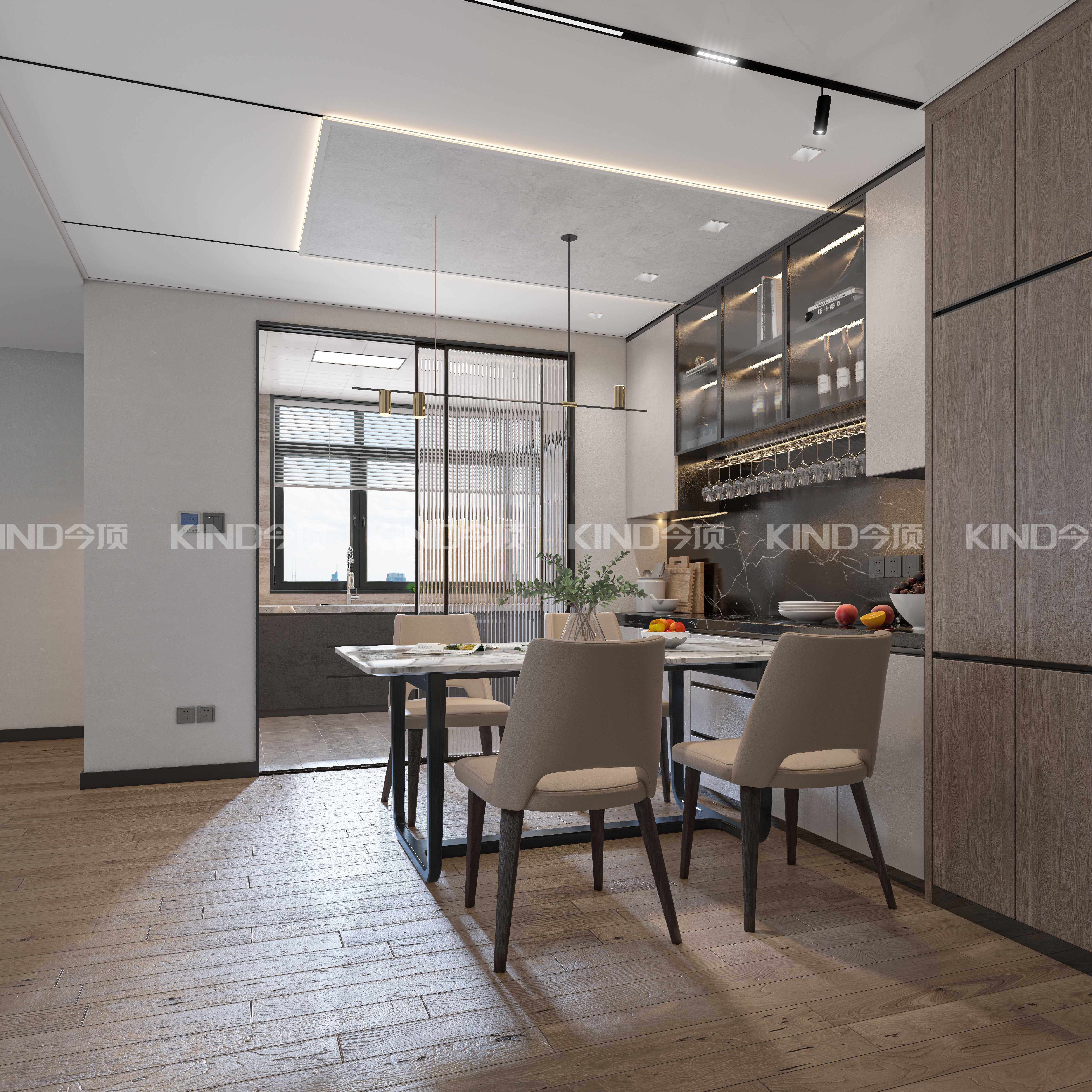 無(wú)框大板餐廳